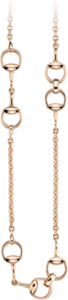 Ожерелье Gucci Horsebit Pink Gold Necklace YBB153327002