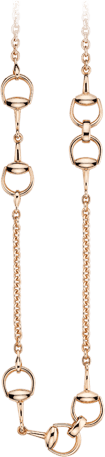 Ожерелье Gucci Horsebit Pink Gold Necklace YBB153327002