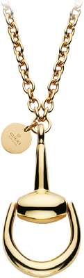Ожерелье Gucci Horsebit Yellow Gold Necklace YBB153328001