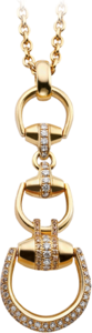 Ожерелье Gucci Horsebit Yellow Gold Necklace YBB170846001