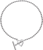 Ожерелье Gucci Silver Toggle Heart Necklace YBB184302001
