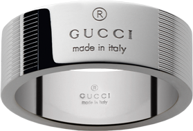 Кольцо Gucci Silver Trademark Stripes Ring YBC163179001