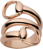 Кольцо Gucci Horsebit Pink Gold Ring YBC233961001