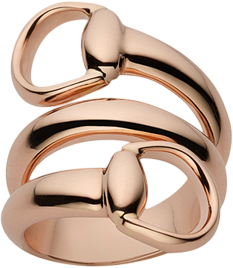 Кольцо Gucci Horsebit Pink Gold Ring YBC233961001