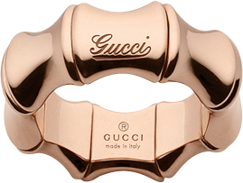 Кольцо Gucci Bamboo Pink Gold Ring YBC246462003