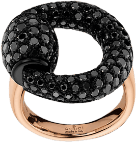Кольцо Gucci Horsebit Pink Gold Ring YBC286568001