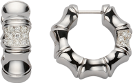 Серьги Gucci Bamboo White Gold Earrings YBD246528001