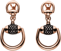 Серьги Gucci Horsebit Pink Gold Earrings YBD272888001