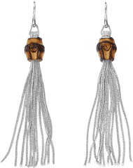 Серьги Gucci Bamboo Silver Earrings YBD284726001