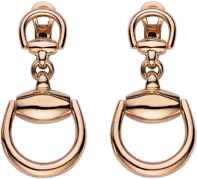 Серьги Gucci Horsebit Pink Gold Earrings YBD286655001