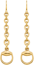 Серьги Gucci Horsebit Yellow Gold Earrings YBD325813001