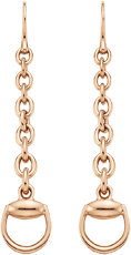 Серьги Gucci Horsebit Pink Gold Earrings YBD325813002