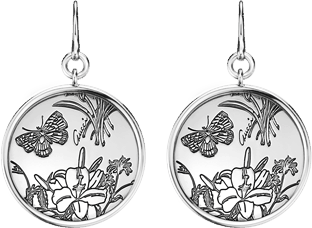 Серьги Gucci Flora Silver Earrings YBD325908001