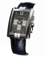 Harry Winston Avenue C Chromo ( WG / Black / Leather ) 330 / MCAWL.T