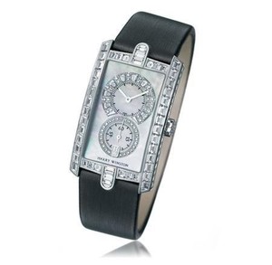 Harry Winston Avenue C Midsize (WG- Baguette Diamonds / MOP- Diamonds / Satin) 331 / UQWL.M4 / BD
