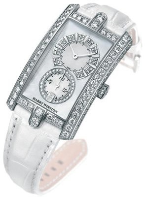 Harry Winston Avenue C Midsize (WG-Diamonds / White-Diamons / Leather ) 331 / UQWL.MD / D3.1