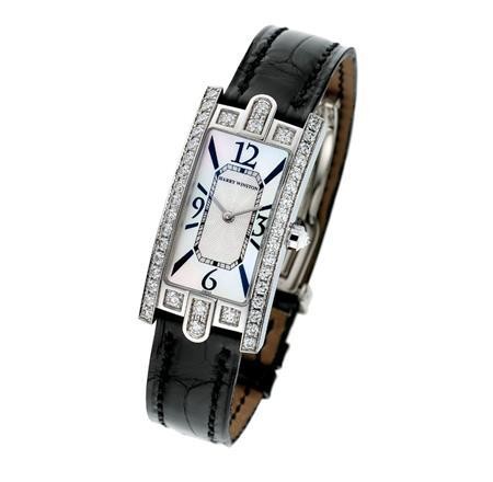 Harry Winston Avenue C (WG-Diamonds / MOP / Leather ) 330 / LQWL.M / D3.1