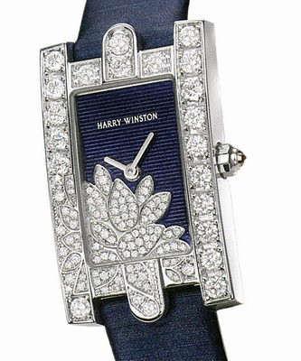 Harry Winston Avenue Classic ( WG-Diamonds / Blue-Diamonds / Satin) 310 / LQWL.BDC / D3.1C