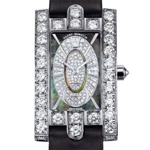 Harry Winston Avenue Classic Oval dial ( WG-Diamonds / MOP-Diamonds / Satin) 310 / LQWL.MKD0 / 00