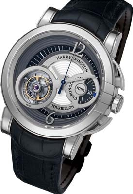 Harry Winston Haute Horology Midnight Tourbillon Chronograph 450 / MMTC42WL.K