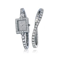 Harry Winston Jewels That Tell Time Semira Twirl (Diamond Bracelet) 710 / LQWW03.D / D3 / D3