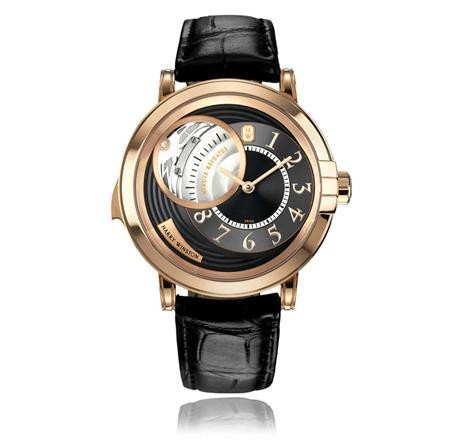 Harry Winston Midnight Minute Repeater ( RG / Black / Leather) 450 / MMMR42RL.W