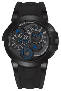 Harry Winston Ocean Dual Time Black Edition 400 / MATZ44ZKC.K2