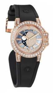 Harry Winston Ocean Lady Moon Phase (RG-Diamonds / RG-MOP-Diamonds / Croc Leather) 400 / UQMP36RC.MKDO / D3.1