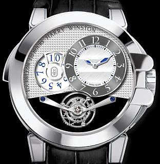 Harry Winston Ocean Tourbillon Big Date 400 / MMTBD45WL.W