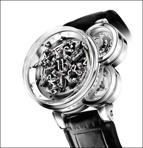 Harry Winston Opus Eleven (WG / Skeleton / Leather Strap)