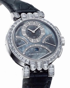 Harry Winston Premier Excenter Chronograph Set (WG-Diamonds / MOP-Diamonds / Leather) 200 / MCRA39WL.M1 / BD