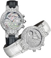 Harry Winston Premier Excenter Guggenheim Ladies (WG-Diamonds / Diamonds / Leather) 200 / UCQ32WL.D03 / 00