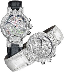 Harry Winston Premier Excenter Guggenheim Ladies (WG-Diamonds / Diamonds / Leather) 200 / UCQ32WL.D03 / 00