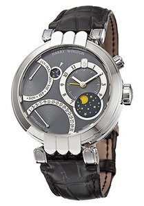 Harry Winston Premier Excenter Perpetual Calendar (WG / Black / Leather) 200 / MAPC41WL.A
