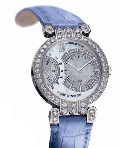 Harry Winston Premier Excenter Set (WG-Diamonds / MOP-Diamonds / Leather) 200 / MASR37WL.MD / D3.1