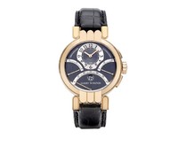 Harry Winston Premier Excenter Timezone (RG / Black / Leather) 200 / MCRA39RL.A