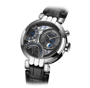 Harry Winston Premier Perpetual Calendar (WG / Anthracite-Silver / Leather Strap) 200 / MAPC41WL.K1