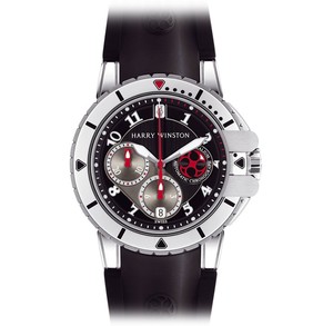 Harry Winston Project Z2 Sport Ocean (Zalium-White Gold / Black / Rubber) 410 / MCA44WZC.K