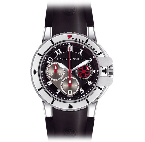 Harry Winston Project Z2 Sport Ocean (Zalium-White Gold / Black / Rubber) 410 / MCA44WZC.K