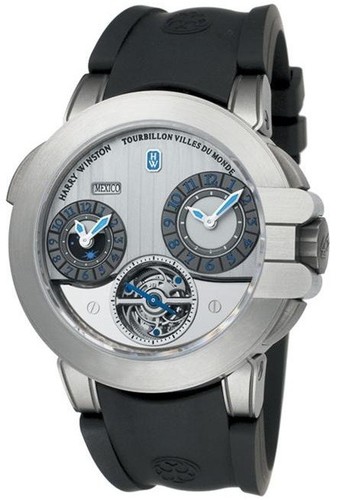 Harry Winston Project Z5 (Zalium / Silver / Rubber) 400 / MATTZ45ZC.WA