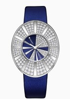 Harry Winston Talk To Me Harry Winston Limited Edition (WG-Diamond / Blue-Diamond / Satin Strap) 811 / LQWL.BD1 / D02-02