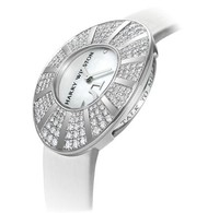 Harry Winston Talk To Me Harry Winston (WG-Diamond / Silver / Satin Strap) 811 / LQWL.M5 / D01