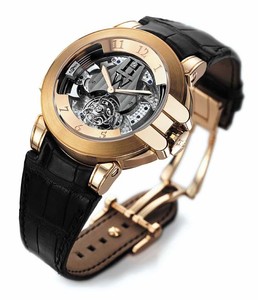 Harry Winston Westminster Tourbillon ( RG / Leather) 400 / MMTWR45RL