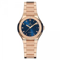 Hublot Classic Fusion King Gold Blue Bracelet 585.OX.7180.OX