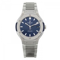 Hublot Classic Fusion Titanium Blue Bracelet 585.NX.7170.NX