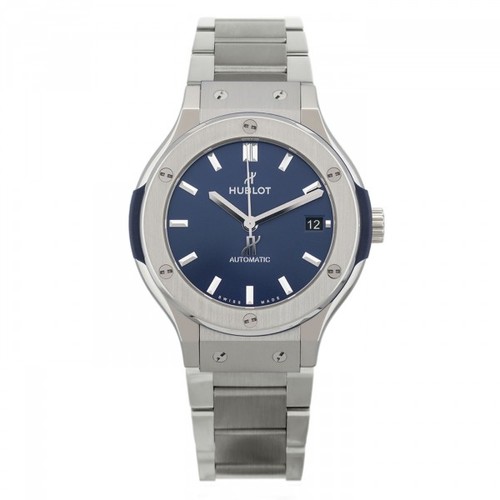Hublot Classic Fusion Titanium Blue Bracelet 585.NX.7170.NX