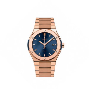 Hublot Classic Fusion King Gold Blue Bracelet 548.OX.7180.OX