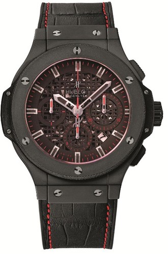Hublot Aero Bang Jet Li (Ceramic / Black Skeleton / Rubber-Gummy Alligator Strap) 311.CI.1130.GR.JLI11