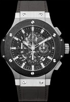 Hublot Aero Bang Steel Ceramic (SS / Black / Black Rubber Gummy Alligator Strap) 311.SM.1170.GR