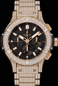 Hublot Big Bang 44 MM Gold Bracelet Full Pave 301.PX.1180.PX.3704